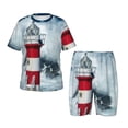 thumbnail image 1 of Balery Circular Lighthouse Conjunto de Pijama Infantil de Manga Corta con Estampado – Ropa de Dormir de Algodón Suave-Medium, 1 of 6