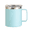 Sky Blue#005, variant on Coffee Stainless Steel Mug with 2 Lids & Handle, 12oz Insulated Coffee Tumbler Large Capacity Thermal Travel Cup Leak Proof Purple for Office Home Camping Commute
