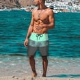 thumbnail image 3 of DPTALR Short de Bain Homme Décontracté Imprimé Imperméable Plage Surf Natation, 3 of 9