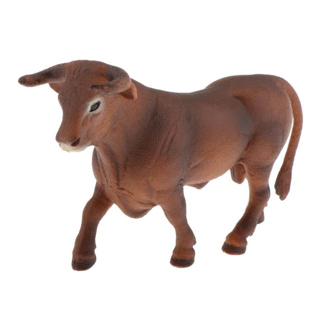 Static Animal Model Action Figure Toy for Kids Figure Model Wildlife and Adults Athletic Cattle