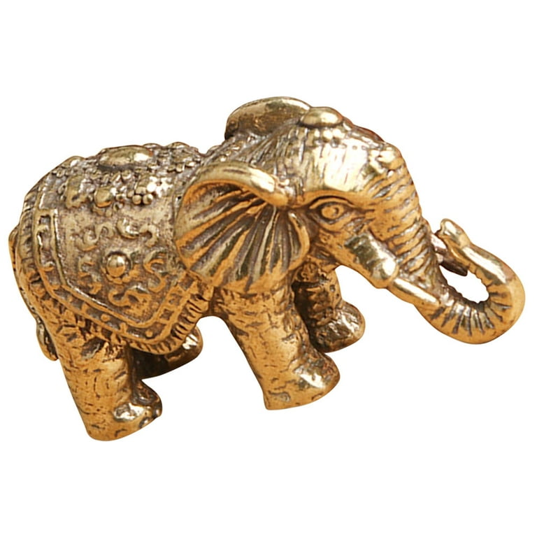 Vintage Brass Elephant Statue Brass Elephant Figurine Lifelike