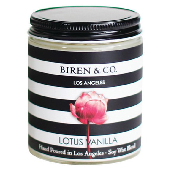 Biren & Co Lotus Vanilla Jar Candle 5oz