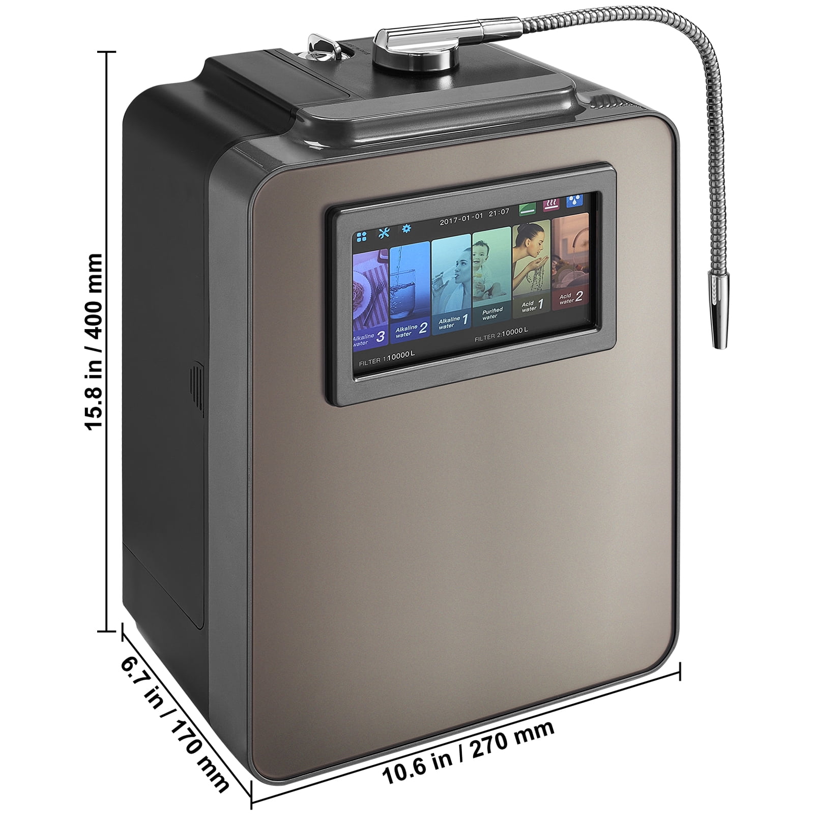 浄水器・整水器 LIXIL Mixer with Built-in Water Purifier SKYSHALO UV Electric Tap Water Purification Alkaline Ionizer