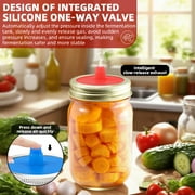 Pickle Pipes - Airlock Fermentation Lids - Fermentation Kit For Wide Mouth Mason Jar Sauerkraut & Pickle Kit - Fermentation Jar Not Included(5pc)