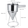 thumbnail image 3 of Distributeur de Batteur, Distributeur d'Entonnoir Pratique, Équipé d'Un Support, Professionnel en Acier Inoxydable pour la Maison d'Hôtel, 3 of 8