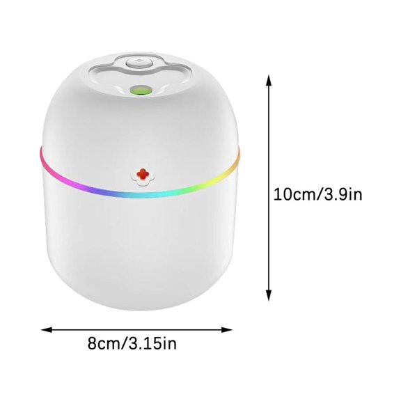 Leodye 1PCS Mini Air Humidifier and Essential Oil Diffuser for Bedroom, Plants, Indoor, Aromatherapy -3.15*3.9IN