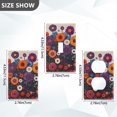 thumbnail image 7 of Yayeee Toggle Light Switch Wall Plate 1-Gang 4.5"x2.7" Home Decorative Outlet Cover, Purple Flowers, 7 of 7