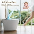 thumbnail image 2 of HOROW Non-electric Smart Bidet Toilet with Dual Nozzles Cleanse Built-in Pump for Power Flush Map 1000g ADA Chair Height, 2 of 17