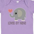 thumbnail image 4 of Inktastic Loved by Nana Grandchild Elephant Boys or Girls Baby Bodysuit, 4 of 5