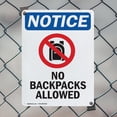 thumbnail image 5 of (2 Pack) No Backpacks Allowed OSHA Notice Sign 12 Inch X 18 Inch Indoor / Outdoor Rust-Free Aluminum Metal Signs for Workplace, Workshop, and Construction Site, Made in the USA, 5 of 8