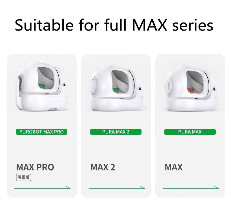PETKIT Max Max2 Maxpro Replaced Waste Bags-5 Rolls, Portable Cat Litter Waste Receptacles Bags for Self-Cleaning Cat Litter Box