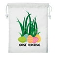 thumbnail image 2 of Mini Easter Basket Bags, Bulk Drawstring Cinch Sacks, Mini Easter Bunny Bags - Gone Hunting, 2 of 2