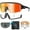 Stealth Blaze, variant on Wildhorn Radke MTB Cycling Glasses, UV400 Sports Ski Running Sunglasses for Women & Men, Baseball Glasses w/3 Swap Lenses