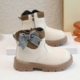 thumbnail image 4 of UngA Kids Ankle Boots Side Zipper Low Heels Boots for Girls (Toddler/Little Kid/Big Kid),Size 12, 4 of 7