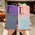 thumbnail image 5 of Gradient Magnetic for Samsung Galaxy Note 20 5G Phone Case, Compatible with MagSafe, Camera Lens Film Protection Shockproof Matte Cases for Galaxy Note 20 6.7" (Pink Blue Gradient), 5 of 11