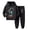 Black*, variant on RUTAYY Boys 2 Piece Set Headphone Graphic Hooded Top Jogger Pants Long Sleeve Fall Winter Tracksuit, Army Green