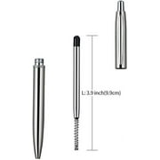 Black Ink Refills (6pcs), Replaceable Ballpoint Pen Refills, 1mm Medium Tip