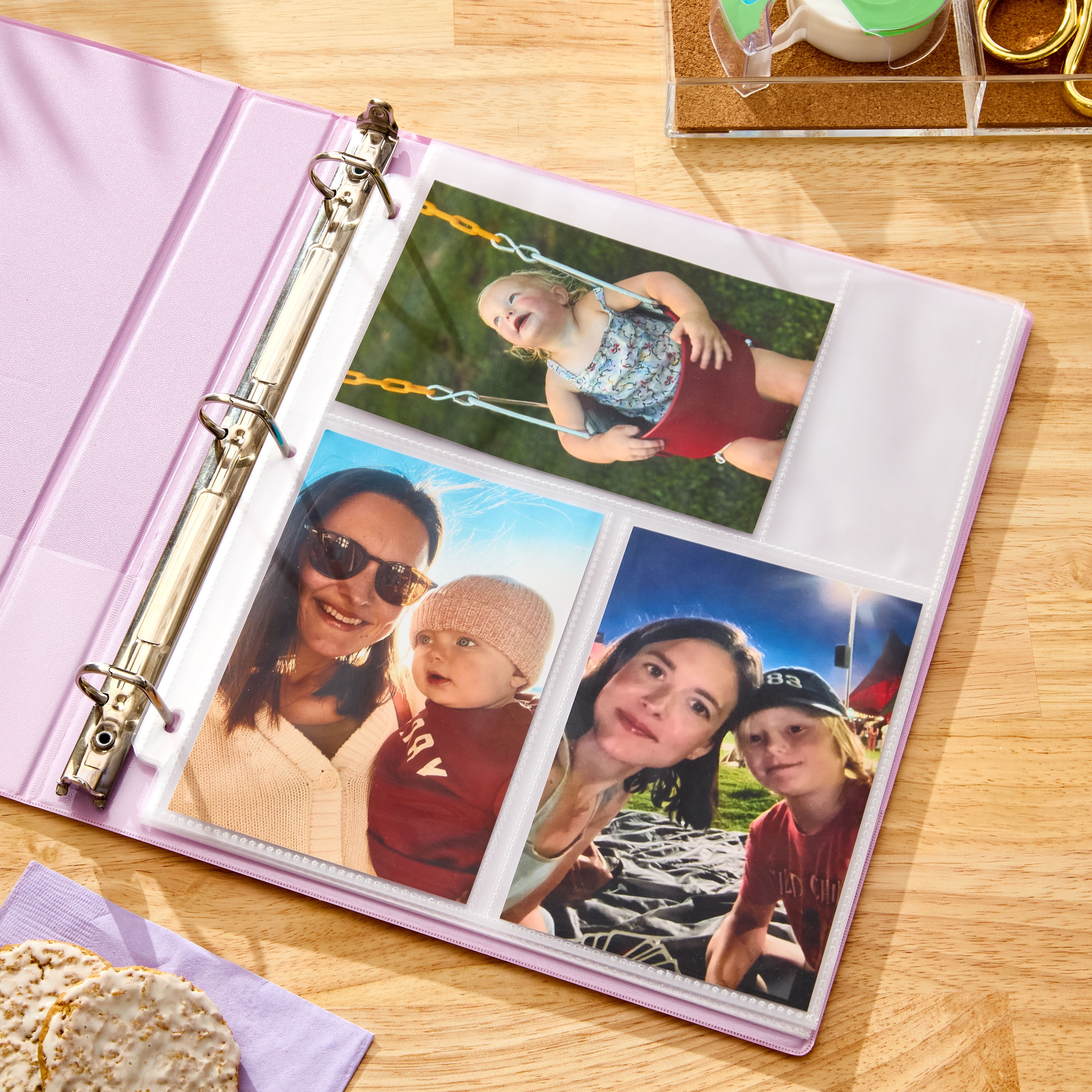 Pen+Gear Photo Album Pages, 10 Count, Holds 4" x 6" Photos, Clear Plastic Sheets