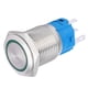 thumbnail image 3 of Prensa de modificación de coche 16mm prensa de reinicio automático 16mm LED reinicio automático 1NO 1NC interruptor de botón de Metal para modificación de coche luz verde 12V ANGGREK Otros, 3 of 8