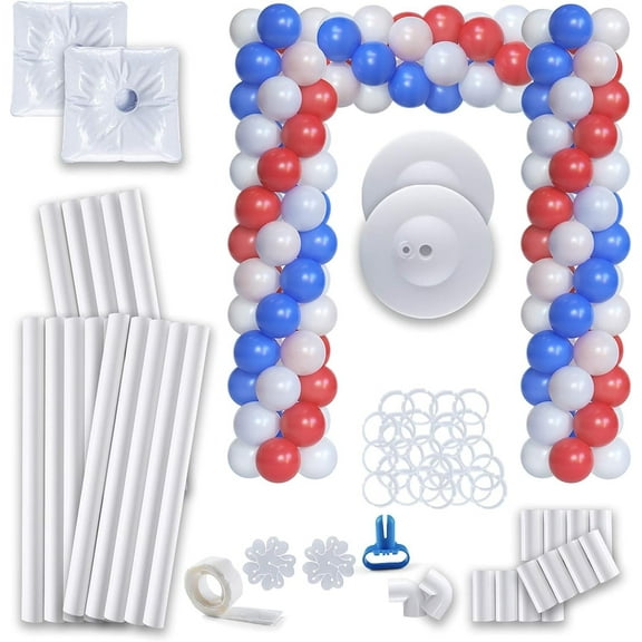 Prextex Balloon Arch Kit Column & Square  Balloon Table Arch Backdrop Stand, Frame, Tower, Holder, Tool Kit  Fall, Halloween, Baby Shower, Birthday Decoration