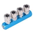 thumbnail image 3 of Air Distribution Block,Air Hose Splitter Air Distribution Block Air Manifold Straight Air Hose Splitter Pneumatic Manifold 0-0.9Mpa Quick Connect Air Hose Splitter with Connector, 3 of 7