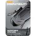 thumbnail image 4 of Swim Fins Travel Size Short Blade, Snorkeling Fins with Adjustable Buckles for Adult Men Women Kids Diving Flippers, 4 of 8