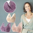 thumbnail image 2 of Bra for Women Lisa Charm Daisy Bras Front Snaps Comfortable Full Coverage Bra US F9V9, 2 of 9