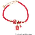 thumbnail image 4 of HUGFEGWE 2 Pcs Red String Bracelet Red Wristlet Lucky Rope Strap Rhinestone Pendant Red Rope Pendant Rope Thread U2536-4346, 4 of 9