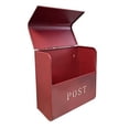 thumbnail image 5 of NACH CJ Large Rustic Red Mailbox, Wall Mount Mailboxes for Outside, 12.6 x 7.5 x 14.5 inches, 5 of 5