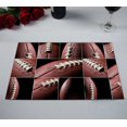 thumbnail image 2 of PKQWTM American Football Collage Kitchen Dining Table Mats Placemats Size 12x18 Inches, Set of 2 Pieces, 2 of 2