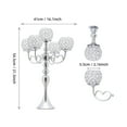 thumbnail image 6 of Beautiful Iron and Crystal Candle Holder – Easy to Assemble, Elegant Design, Ideal Gift for Loved Ones, 6 of 6