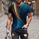 thumbnail image 2 of Mens Camisetas Casual Cuello Redondo Impresión Suéter Fitness Pantalones Cortos Mangas Blusa, 2 of 5