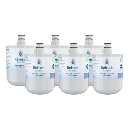 

Replacement For LG ADQ72910901 Refrigerator Water Filter - by Refresh (6 Pack)