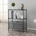 thumbnail image 5 of 3 tier grey shelving 11.8x25.6x31.5in, 5 of 5