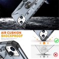 thumbnail image 2 of Case for iPhone 15 Military Grade Shockproof Magnetic Attachment with Stand Case Cover,Grey,For iPhone 15, 2 of 7