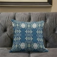 thumbnail image 4 of Carnival Geo Indoor/Outdoor Pillow with Removable Cover in Off-White Blue26x26, 4 of 6