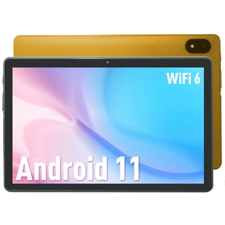 Android 11 Tablet 10.35 Inch 3GB RAM 32GB ROM 2023 Gaming Tablets 10 inch 1332 x 800 IPS HD Touchscreen, 2.4+5G Dual WiFi 6, 6000mAh Tabletas(Orange)