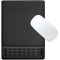 thumbnail image 1 of Ergonomic Padded Mouse Pad with Wrist Rest Memory Foam Soft Comfortable Wrist Rest Support Cushion for Office, Computer, Laptop, Mac Typing and Wrist Pain Relief and Repair (Mouse pad, Black), 1 of 6