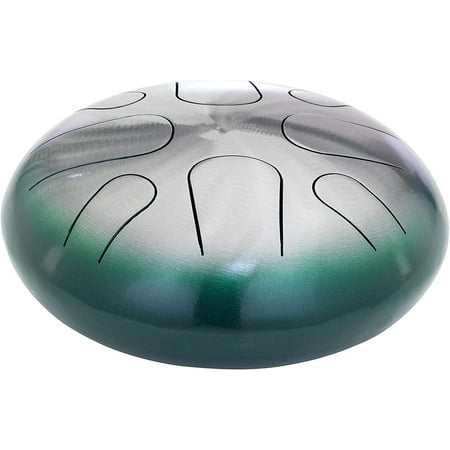 Pearl 8 Note Tongue Drum - A Minor - Green Burst