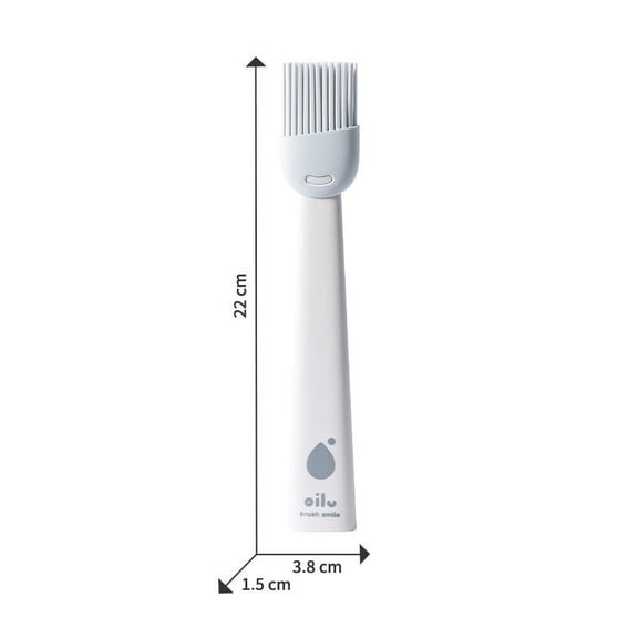 AUHomi Silicone Basting Brush and Pastry Brush for Baking, Spread Butter Sauce Silicone Grill Brush, Kitchen Cooking Brush, Food Grade Brush No Harmful Ingredients (1pcs, White)