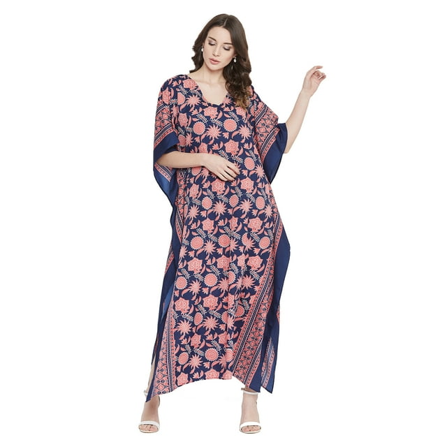 Caftans Longs pour Femmes, Robe Caftan Grande Taille, Robe de Soirée, Fête, Été, Plage, Robe d'Été, Manches Kimono, Robes Décontractées