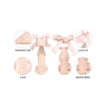 thumbnail image 4 of BLISSFUL STEP Closed Toe Lace Up Heel Chunky Heels Pumps for Women Pink 7, 4 of 7