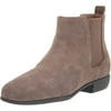 Aerosoles Womens Step Dance Ankle Boot 8 Wide Beige Suede