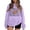 Purple, variant on Pink Sweatshirt Women Long Sleeve Crewneck Graphic Print Oversized Hoodie Pullover Top Casual Fashion Loose Fit Cotton Blend Autumn Winter Streetwear Cute Aesthetic Y2K Korean Styl