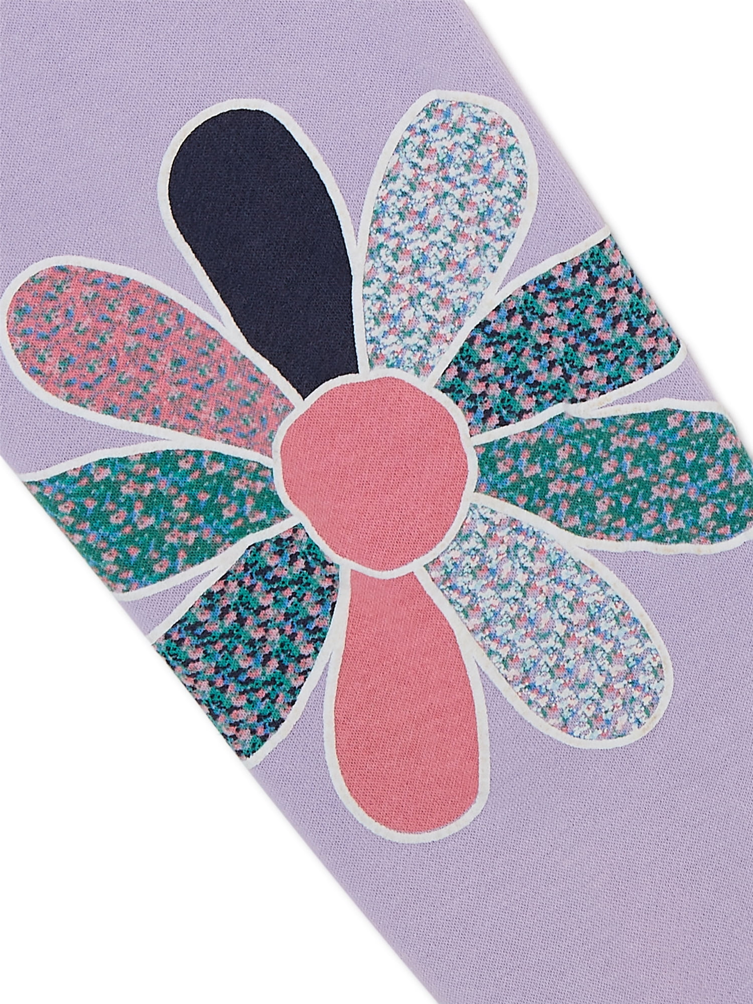 Nik and Leksi Girls Flower Patched Sweatshirt, Sizes 4-16