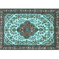 thumbnail image 1 of Ahgly Company Indoor Rectangle Persian Light Blue Traditional Area Rugs, 8' x 10', 1 of 4