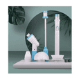 thumbnail image 5 of Cepillo Limpiador De Baño Eléctrico inalámbrico giratorio Blanco con Azul, 5 of 5