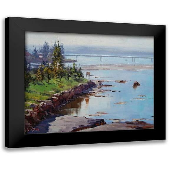 Gercken, Graham 14x12 Black Modern Framed Museum Art Print Titled - Tuggerah Lake Australia