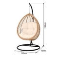 thumbnail image 3 of Silla Mainstays Columpio Huevo Beige, 3 of 4