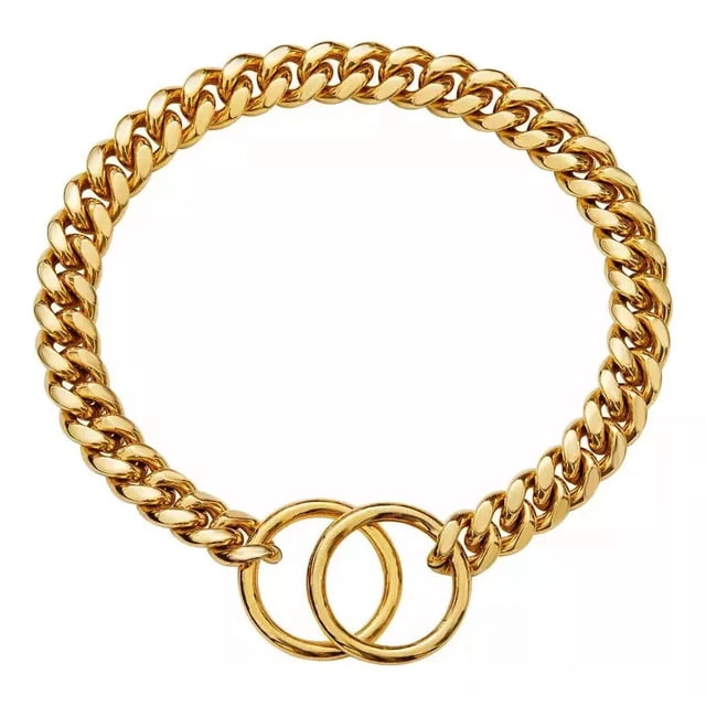 Collar De Cadena For Perro Pitbull De Acero Inoxidable De